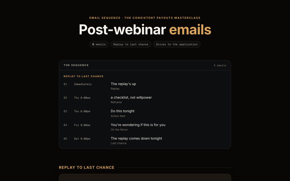 Post-webinar preview
