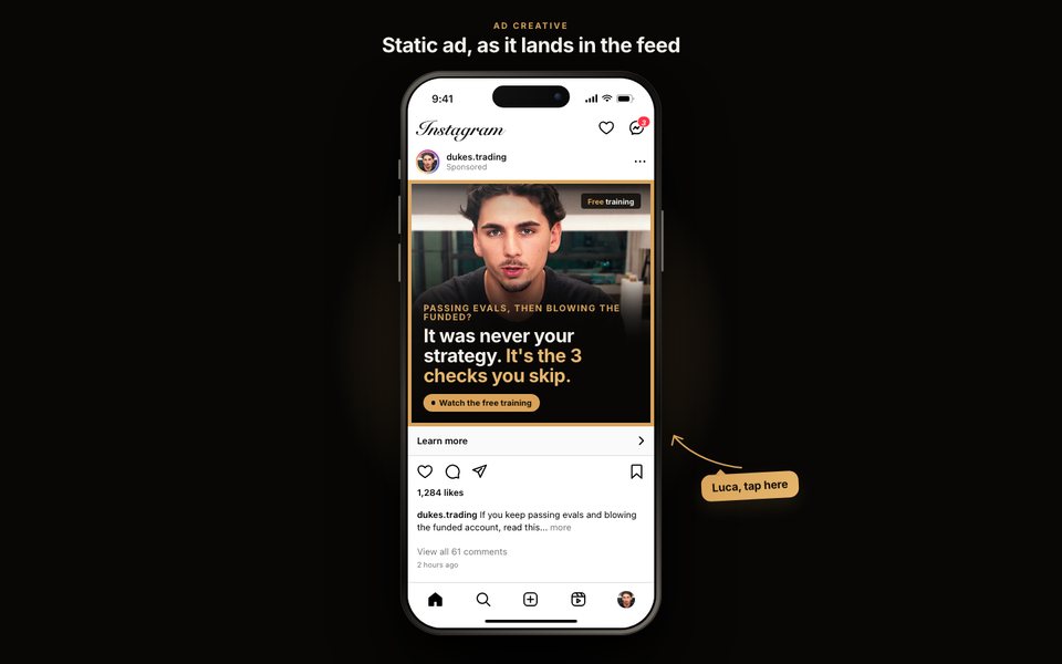 Static ad preview